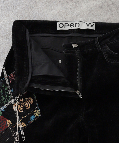OPEN Yy（オープンワイワイ）の「【OPEN YY / オープンワイワイ】 Woven ARGYLE PATCHED BOOTSCUT PA YY254PT004（その他パンツ・レディース・ブラック・MEDIUM）」の18枚目の写真