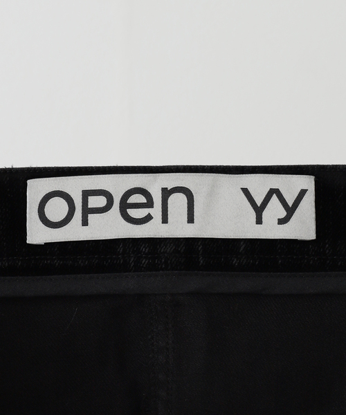 OPEN Yy（オープンワイワイ）の「【OPEN YY / オープンワイワイ】 Woven ARGYLE PATCHED BOOTSCUT PA YY254PT004（その他パンツ・レディース・ブラック・MEDIUM）」の20枚目の写真