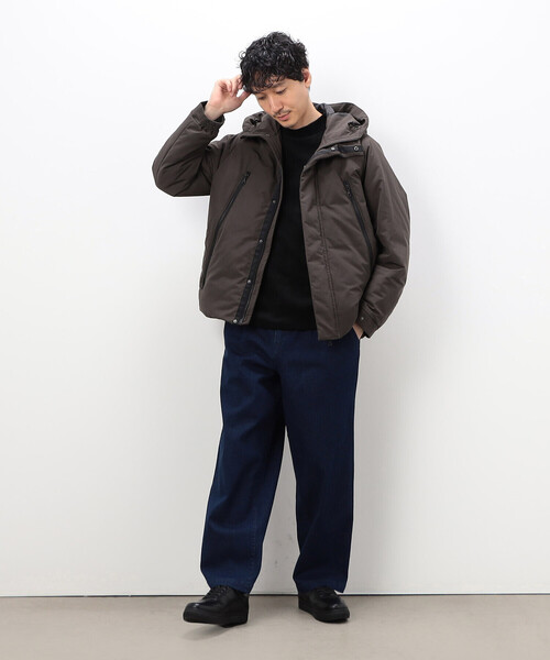 COMME CA ISM(コムサイズム)の「モールジャガードハイネックTシャツ(Tシャツ/カットソー・メンズ・ブラック/ホワイト・LARGE/MEDIUM)」の5枚目の写真