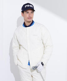 PING（ピン）の「【PING APPAREL】ストレッチタフタキルティングノーカラーブルゾン ＜NATIVE＞ (MENS)（ブルゾン）」