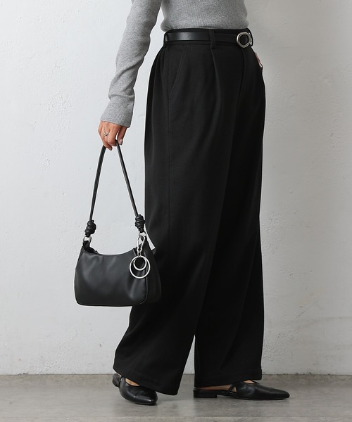 COLONY 2139（コロニートゥーワンスリーナイン）の「ワンタックワイドパンツ（その他パンツ・レディース・チャコールグレー/ブラック/カーキ・SMALL/MEDIUM）」の7枚目の写真