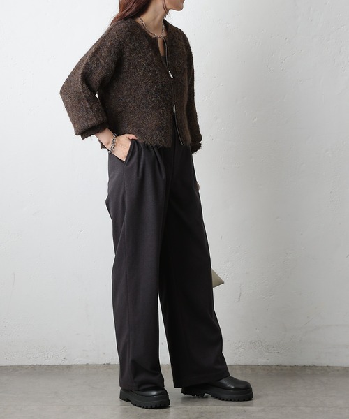 COLONY 2139（コロニートゥーワンスリーナイン）の「ワンタックワイドパンツ（その他パンツ・レディース・チャコールグレー/ブラック/カーキ・SMALL/MEDIUM）」の19枚目の写真