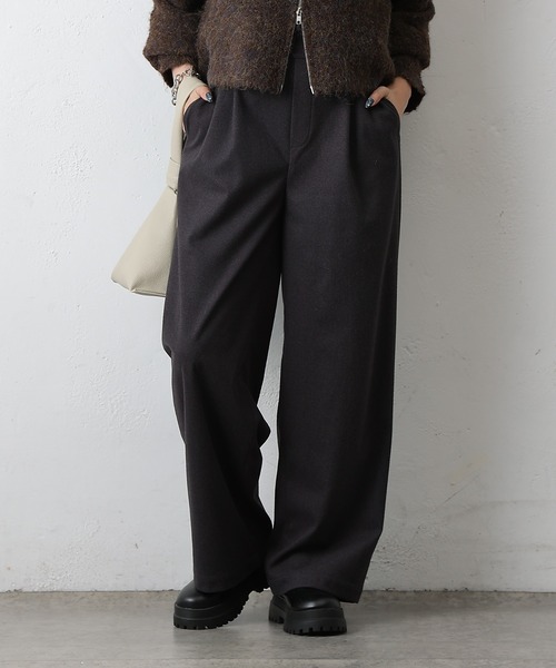 COLONY 2139（コロニートゥーワンスリーナイン）の「ワンタックワイドパンツ（その他パンツ・レディース・チャコールグレー/ブラック/カーキ・SMALL/MEDIUM）」の12枚目の写真