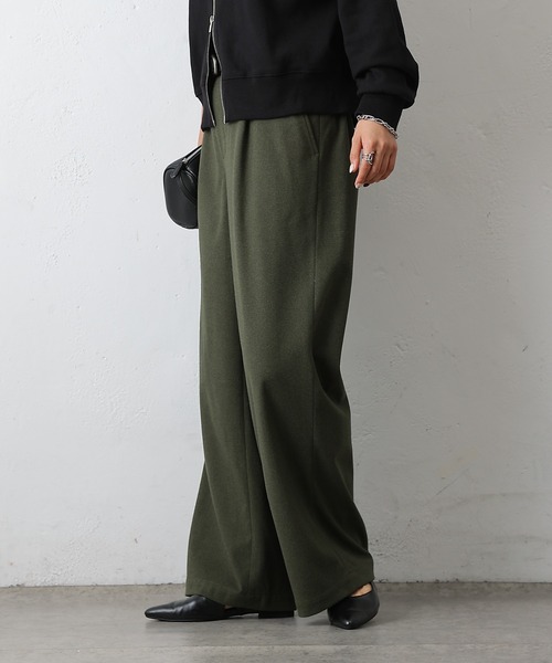 COLONY 2139（コロニートゥーワンスリーナイン）の「ワンタックワイドパンツ（その他パンツ・レディース・チャコールグレー/ブラック/カーキ・SMALL/MEDIUM）」の21枚目の写真