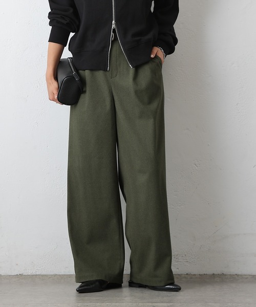 COLONY 2139（コロニートゥーワンスリーナイン）の「ワンタックワイドパンツ（その他パンツ・レディース・チャコールグレー/ブラック/カーキ・SMALL/MEDIUM）」の20枚目の写真