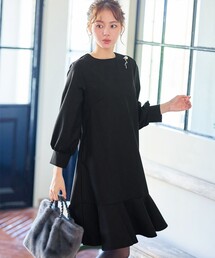 Tiaclasse（ティアクラッセ）の「裾フレアパフスリーブワンピース（ワンピース）」