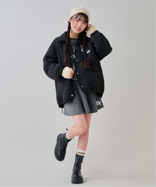 by LOVEiT（バイラビット）の「ワッフル編みニット帽（ニットキャップ/ビーニー・キッズ・アイボリー・F）」の2枚目の写真