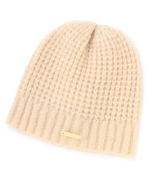 by LOVEiT（バイラビット）の「ワッフル編みニット帽（ニットキャップ/ビーニー・キッズ・アイボリー・F）」の6枚目の写真
