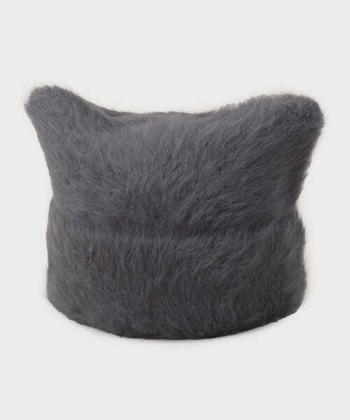 THE SHOP TK （ザ ショップ ティーケー ）の「シャギー猫耳ワッチ（ニットキャップ/ビーニー・レディース・チャコールグレー/ブラック/アイボリー・00）」の8枚目の写真