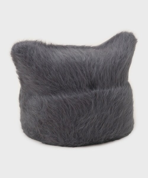 THE SHOP TK （ザ ショップ ティーケー ）の「シャギー猫耳ワッチ（ニットキャップ/ビーニー・レディース・チャコールグレー/ブラック/アイボリー・00）」の6枚目の写真