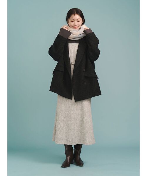 LAGUNAMOON（ラグナムーン）の「ツイードオーバージャケットコート（その他アウター・レディース・レッド/ブラック・SMALL/MEDIUM）」の18枚目の写真