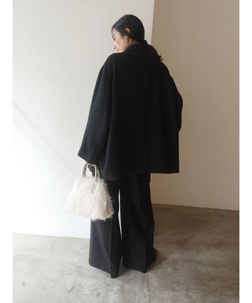 LAGUNAMOON（ラグナムーン）の「ツイードオーバージャケットコート（その他アウター・レディース・レッド/ブラック・SMALL/MEDIUM）」の22枚目の写真