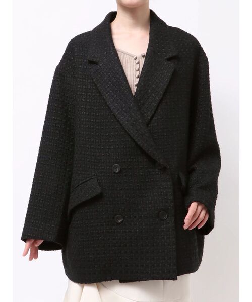LAGUNAMOON(ラグナムーン)の「ツイードオーバージャケットコート(その他アウター・レディース・レッド/ブラック・SMALL/MEDIUM)」の18枚目の写真