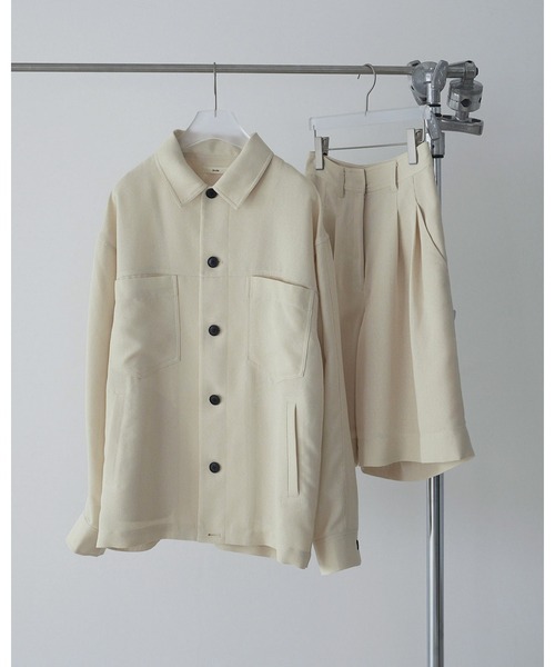 anuke(アンヌーク)の「Work Pocket Shirts(シャツ/ブラウス・レディース・ネイビー/アイボリー・FREE)」の7枚目の写真