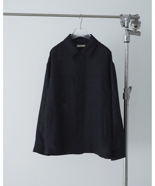 anuke(アンヌーク)の「Work Pocket Shirts(シャツ/ブラウス・レディース・ネイビー/アイボリー・FREE)」の12枚目の写真