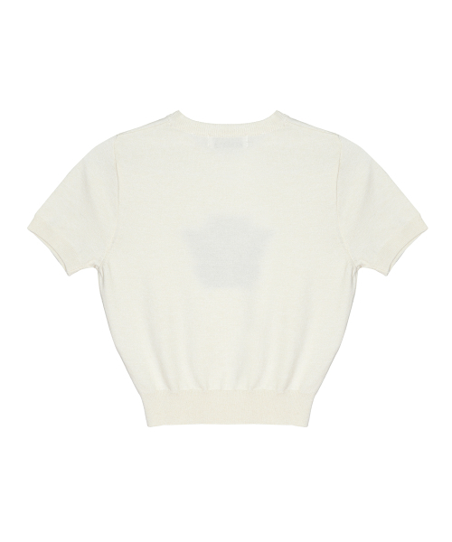 NICK&NICOLE(ニックアンドニコール)の「MINI BUTTERFLY SIGNATURE HALF KNIT_CREAM(ニット/セーター・レディース・その他・FREE)」の6枚目の写真