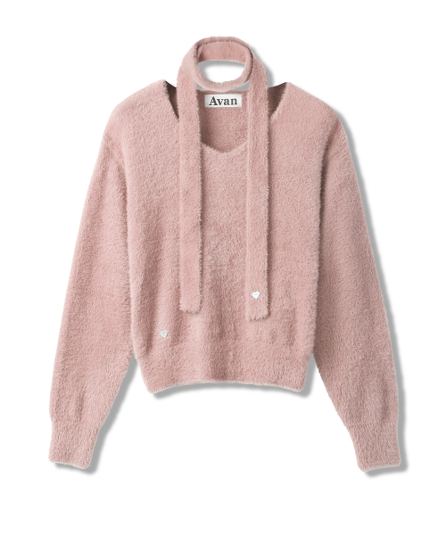 AVANDRESS(アバンドレス )の「Lily Muffler Set Knit - 5COL(ニット/セーター・レディース・ピンク/ブルー/ブラック/カーキ/アイボリー・FREE)」の15枚目の写真