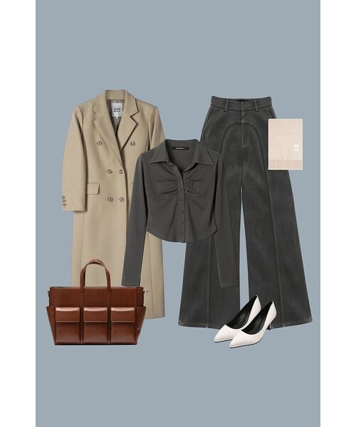 AVANDRESS(アバンドレス )の「Anna Double Long Coat LIGHT BEIGE(チェスターコート・レディース・ライトベージュ・SMALL/MEDIUM)」の5枚目の写真