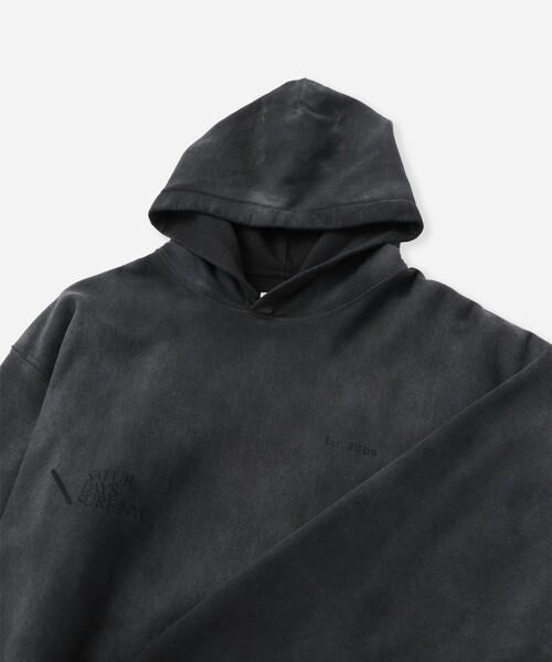 Saturdays NYC（サタデーズ ニューヨークシティ ）の「Warren Sunburned Peace Hoodie（パーカー・メンズ・チャコールグレー/オリーブ・S/XL/M/L）」の20枚目の写真