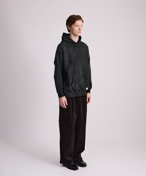 Saturdays NYC（サタデーズ ニューヨークシティ ）の「Warren Sunburned Peace Hoodie（パーカー・メンズ・チャコールグレー/オリーブ・S/XL/M/L）」の8枚目の写真