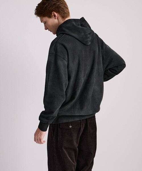 Saturdays NYC（サタデーズ ニューヨークシティ ）の「Warren Sunburned Peace Hoodie（パーカー・メンズ・チャコールグレー/オリーブ・S/XL/M/L）」の3枚目の写真