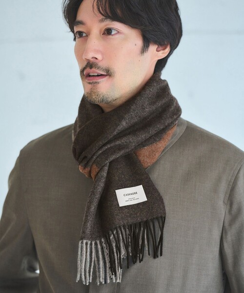 カシミヤ 100 パネル マフラー（マフラー）｜green label relaxing