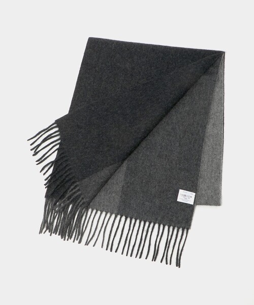 green label relaxing(グリーンレーベルリラクシング)の「カシミヤ 100 パネル マフラー(マフラー・メンズ・ダークブラウン/ダークグレー/ネイビー/ダークグリーン・FREE)」の2枚目の写真