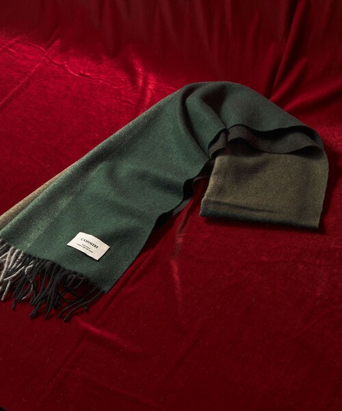 カシミヤ 100 パネル マフラー（マフラー）｜green label relaxing