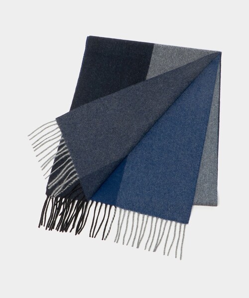 green label relaxing(グリーンレーベルリラクシング)の「カシミヤ 100 パネル マフラー(マフラー・メンズ・ダークブラウン/ダークグレー/ネイビー/ダークグリーン・FREE)」の5枚目の写真