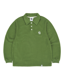 ERSCO（イーアルエスコ）の「Dusty Collar Sleeve_Green（ポロシャツ・メンズ）」
