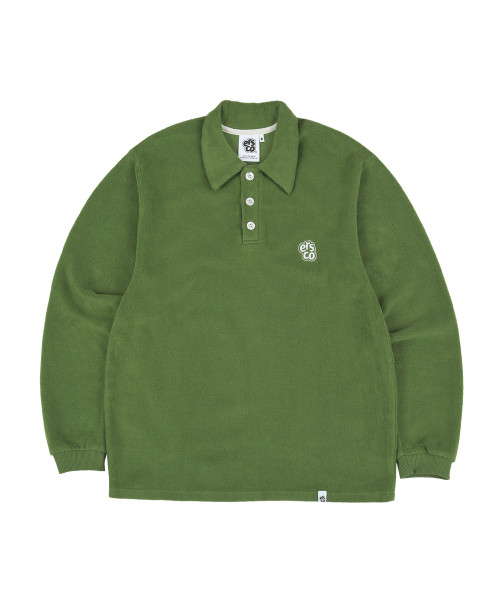 Dusty Color Sleeve Rib Green