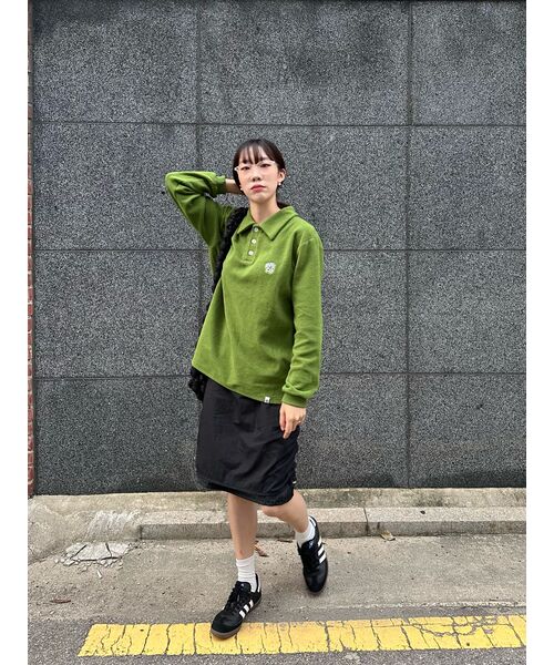 ERSCO(イーアルエスコ)の「ダスティカラー スリーブ_グリーン(ポロシャツ・レディース・その他・MEDIUM/LARGE/X-LARGE)」の9枚目の写真