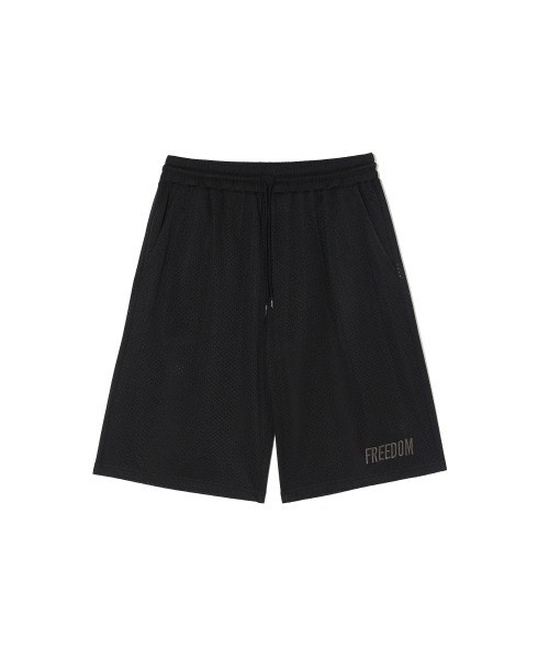 FREEDOM(フリーダム)の「ベーシックメッシュバミューダショーツ(ブラック)(その他パンツ・メンズ・その他・XXXX-LARGE/LARGE/X-LARGE/XX-LARGE/XXX-LARGE)」の2枚目の写真