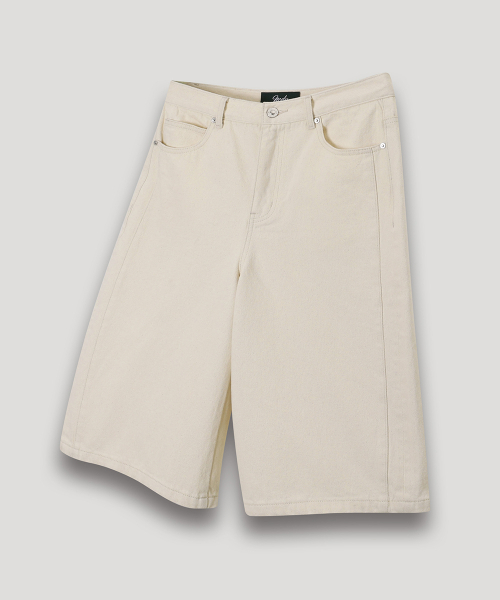 NODU（ノードユー）の「ワイドバミューダコットンショートパンツ[アイボリー]（その他パンツ・メンズ・その他・SMALL/MEDIUM/LARGE）」の5枚目の写真