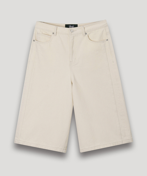 NODU（ノードユー）の「ワイドバミューダコットンショートパンツ[アイボリー]（その他パンツ・メンズ・その他・SMALL/MEDIUM/LARGE）」の6枚目の写真
