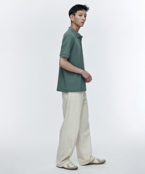 MUSINSA STANDARD（ムシンサスタンダード）の「CALIK ワイドデニムパンツ [クリーム]（デニムパンツ・メンズ・その他・40/27/28/29/38/36/34/32/30/26/31/33）」の3枚目の写真
