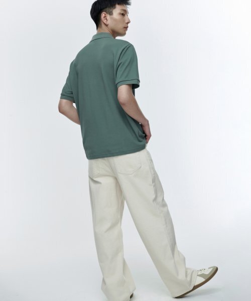 MUSINSA STANDARD（ムシンサスタンダード）の「CALIK ワイドデニムパンツ [クリーム]（デニムパンツ・メンズ・その他・40/27/28/29/38/36/34/32/30/26/31/33）」の5枚目の写真