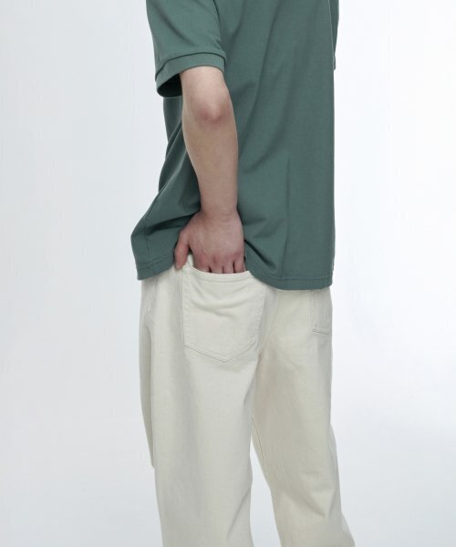 MUSINSA STANDARD（ムシンサスタンダード）の「CALIK ワイドデニムパンツ [クリーム]（デニムパンツ・メンズ・その他・40/27/28/29/38/36/34/32/30/26/31/33）」の6枚目の写真