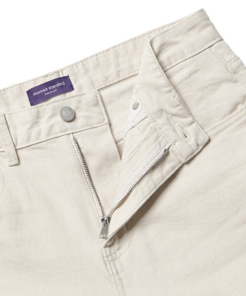 MUSINSA STANDARD（ムシンサスタンダード）の「CALIK ワイドデニムパンツ [クリーム]（デニムパンツ・メンズ・その他・40/27/28/29/38/36/34/32/30/26/31/33）」の9枚目の写真