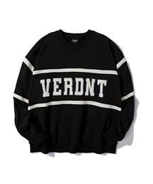 Verdnt（バーダント）の「Burdett Color Block Line Sweatshirt [Black]（スウェット）」