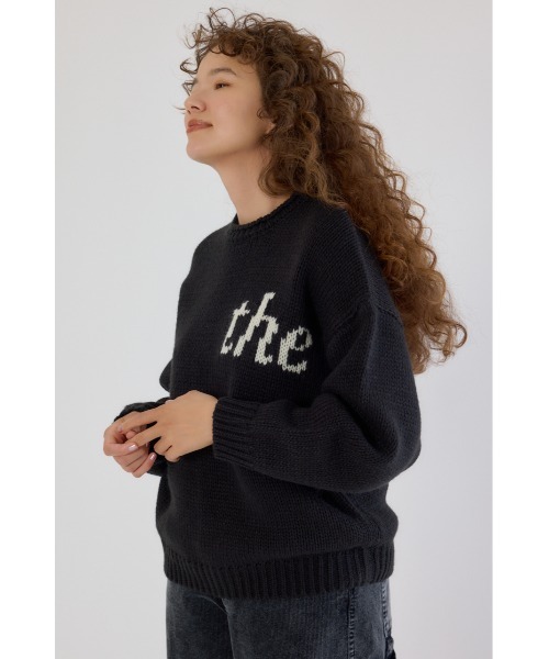 RODEO CROWNS WIDE BOWL（ロデオクラウンズワイドボウル）の「ローゲージジャガードニットトップス（ニット/セーター・レディース・オフホワイト/ブラック/イエロー/ネイビー・FREE）」の6枚目の写真