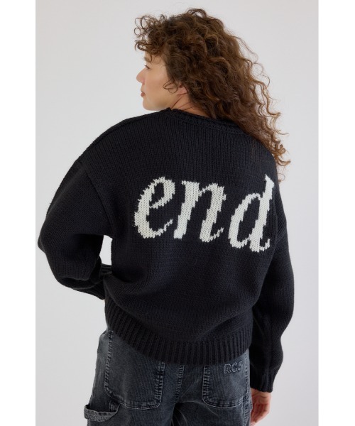 RODEO CROWNS WIDE BOWL（ロデオクラウンズワイドボウル）の「ローゲージジャガードニットトップス（ニット/セーター・レディース・オフホワイト/ブラック/イエロー/ネイビー・FREE）」の7枚目の写真