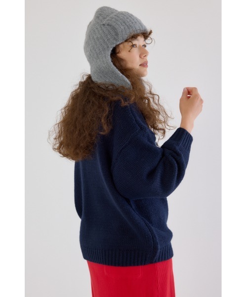 RODEO CROWNS WIDE BOWL（ロデオクラウンズワイドボウル）の「ローゲージジャガードニットトップス（ニット/セーター・レディース・オフホワイト/ブラック/イエロー/ネイビー・FREE）」の12枚目の写真