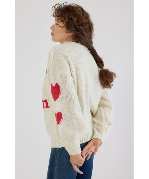 RODEO CROWNS WIDE BOWL（ロデオクラウンズワイドボウル）の「ローゲージジャガードニットトップス（ニット/セーター・レディース・オフホワイト/ブラック/イエロー/ネイビー・FREE）」の16枚目の写真