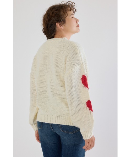 RODEO CROWNS WIDE BOWL（ロデオクラウンズワイドボウル）の「ローゲージジャガードニットトップス（ニット/セーター・レディース・オフホワイト/ブラック/イエロー/ネイビー・FREE）」の17枚目の写真