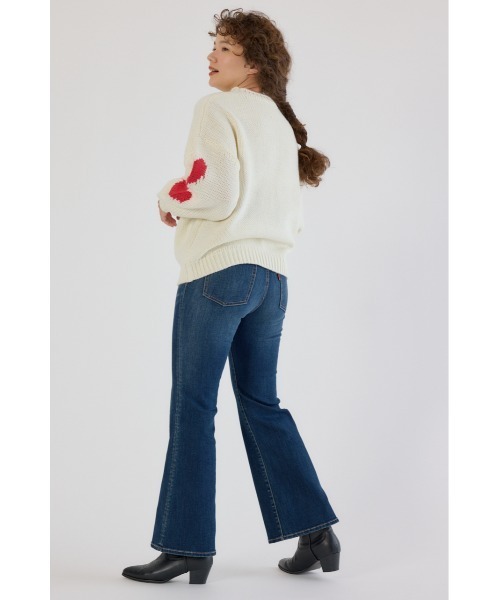 RODEO CROWNS WIDE BOWL（ロデオクラウンズワイドボウル）の「ローゲージジャガードニットトップス（ニット/セーター・レディース・オフホワイト/ブラック/イエロー/ネイビー・FREE）」の19枚目の写真