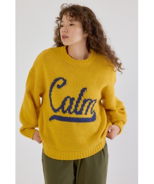 RODEO CROWNS WIDE BOWL（ロデオクラウンズワイドボウル）の「ローゲージジャガードニットトップス（ニット/セーター・レディース・オフホワイト/ブラック/イエロー/ネイビー・FREE）」の20枚目の写真