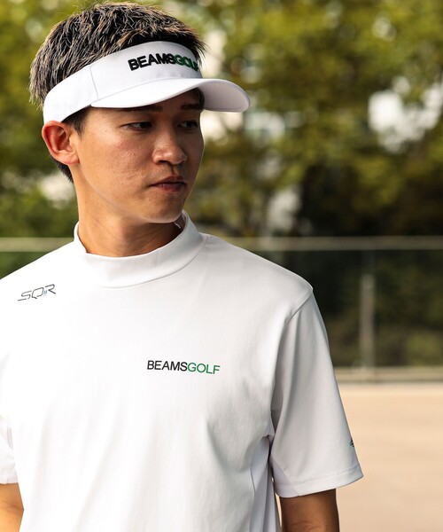 BEAMS GOLF(ビームスゴルフ)の「ORANGE LABEL / USシリーズ SQR ストレッチ モックネックシャツ(接触冷感・UVカット)(Tシャツ/カットソー・メンズ・ブラック/ネイビー/ホワイト・XL/M/L/S)」の6枚目の写真