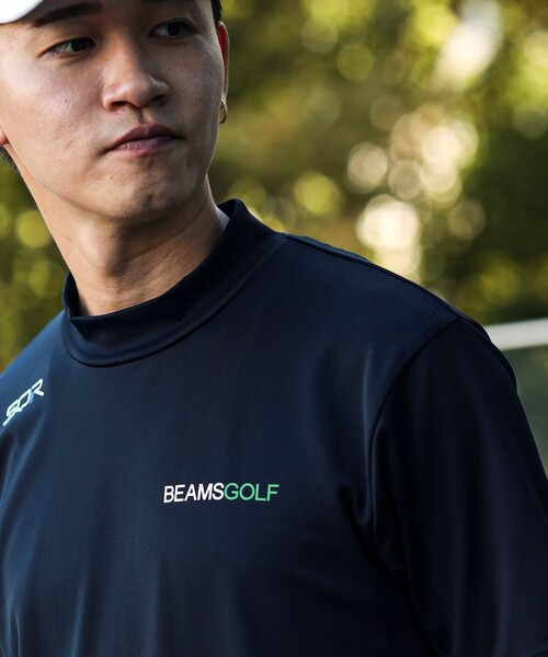 BEAMS GOLF(ビームスゴルフ)の「ORANGE LABEL / USシリーズ SQR ストレッチ モックネックシャツ(接触冷感・UVカット)(Tシャツ/カットソー・メンズ・ブラック/ネイビー/ホワイト・XL/M/L/S)」の11枚目の写真