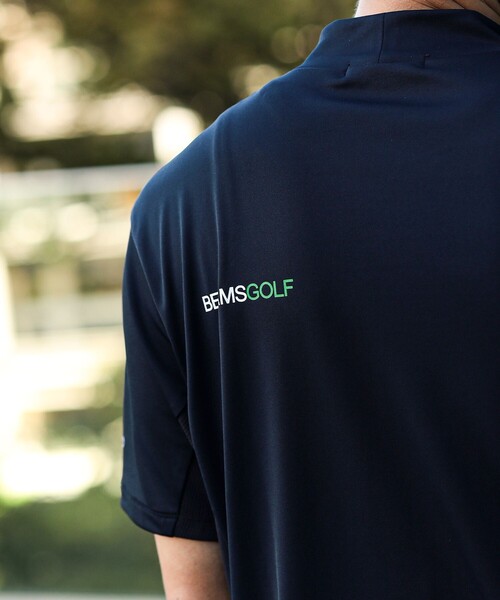 BEAMS GOLF(ビームスゴルフ)の「ORANGE LABEL / USシリーズ SQR ストレッチ モックネックシャツ(接触冷感・UVカット)(Tシャツ/カットソー・メンズ・ブラック/ネイビー/ホワイト・XL/M/L/S)」の14枚目の写真